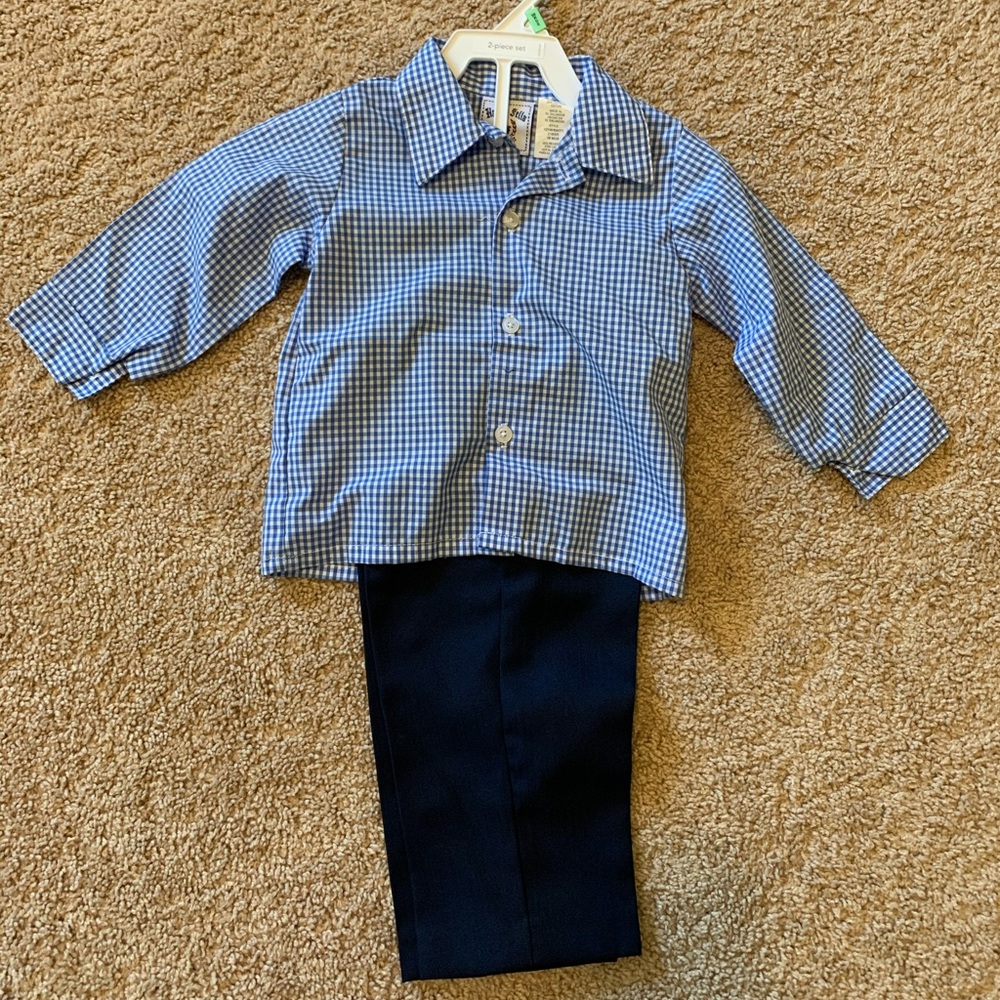 Baby boy 18months polo and pants pair #17